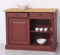 Bufet cu 2 usi, 2 sertare, BAS, Colectia Directoire de la Studio Szel PS38BAS - Culoare Top_P002 - Culoare Corp_P029 - DUBLU COLOR