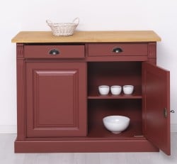 Bufet cu 2 usi, 2 sertare, BAS, Colectia Directoire de la Studio Szel PS38BAS - Culoare Top_P002 - Culoare Corp_P029 - DUBLU COLOR