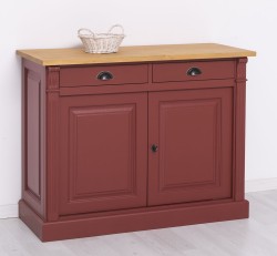 Bufet cu 2 usi, 2 sertare, BAS, Colectia Directoire de la Studio Szel PS38BAS - Culoare Top_P002 - Culoare Corp_P029 - DUBLU COLOR