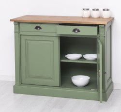 Bufet cu 2 usi, 2 sertare, BAS, Colectia Directoire de la Studio Szel PS38BAS - Culoare Top_P001 - Culoare Corp_P038 - DUBLU COLOR