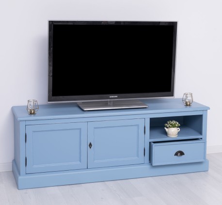 Comoda TV cu 2 usi, 1 sertar de la Studio Szel PS101 - Culoare_P053A - VOPSIT ANTICHIZAT
