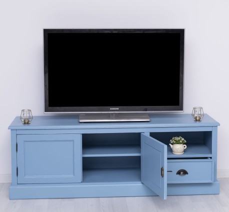 Comoda TV cu 2 usi, 1 sertar de la Studio Szel PS101 - Culoare_P053A - VOPSIT ANTICHIZAT