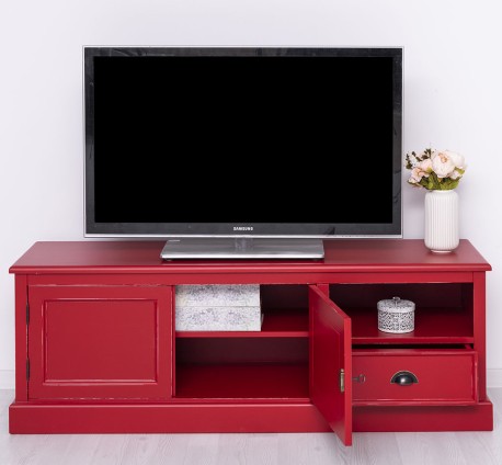Comoda TV cu 2 usi, 1 sertar de la Studio Szel PS101 - Culoare_P047A - VOPSIT ANTICHIZAT