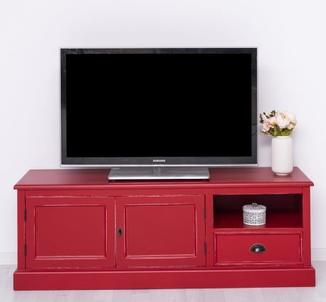 Comoda TV cu 2 usi, 1 sertar de la Studio Szel PS101 - Culoare_P047A - VOPSIT ANTICHIZAT