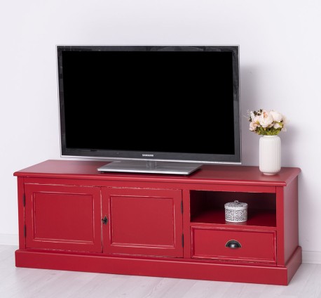 Comoda TV cu 2 usi, 1 sertar de la Studio Szel PS101 - Culoare_P047A - VOPSIT ANTICHIZAT