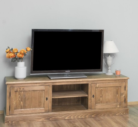 Comoda TV 2 usi, 1 raft de la Studio Szel PS417 - Culoare_P001 - CERUIT