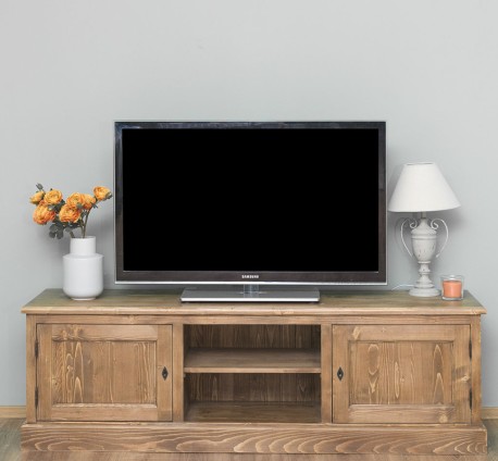 Comoda TV 2 usi, 1 raft de la Studio Szel PS417 - Culoare_P001 - CERUIT