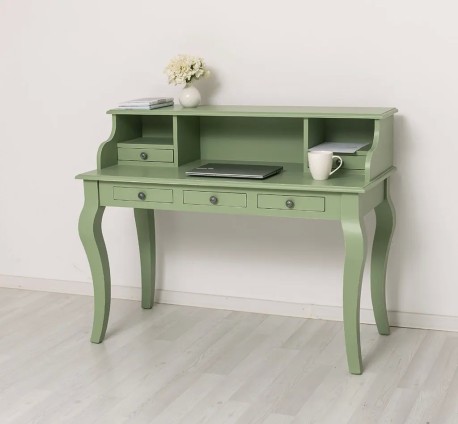 Birou cu picioare curbate de la Studio Szel PS580 - Culoare_P054A- VOPSIT ANTICHIZAT