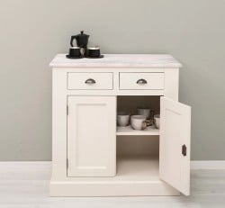 Bufet cu 2 usi, 2 sertare, BAS de la Studio Szel PS70BAS - Culoare Top_P080 - Culoare Corp_P015 - DUBLU COLOR
