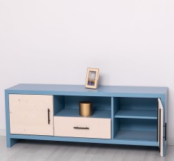 Comoda TV cu 2 usi si 1 sertar Rustic Haven de la Studio Szel PS745 - Culoare Corp_P053 - Culoare Usi si Sertare_P095 - DUBLU COLOR