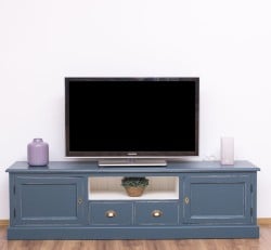 Comoda TV cu 2 sertare, 2 usi, BAS de la Studio Szel PS107BAS - Culoare Ext._P051A / Culoare Int._P039 - DUBLU COLOR