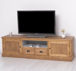 Comoda TV cu 2 sertare, 2 usi, BAS de la Studio Szel PS107BAS - Culoare Ext._P001 / Culoare Int._P010 - DUBLU COLOR