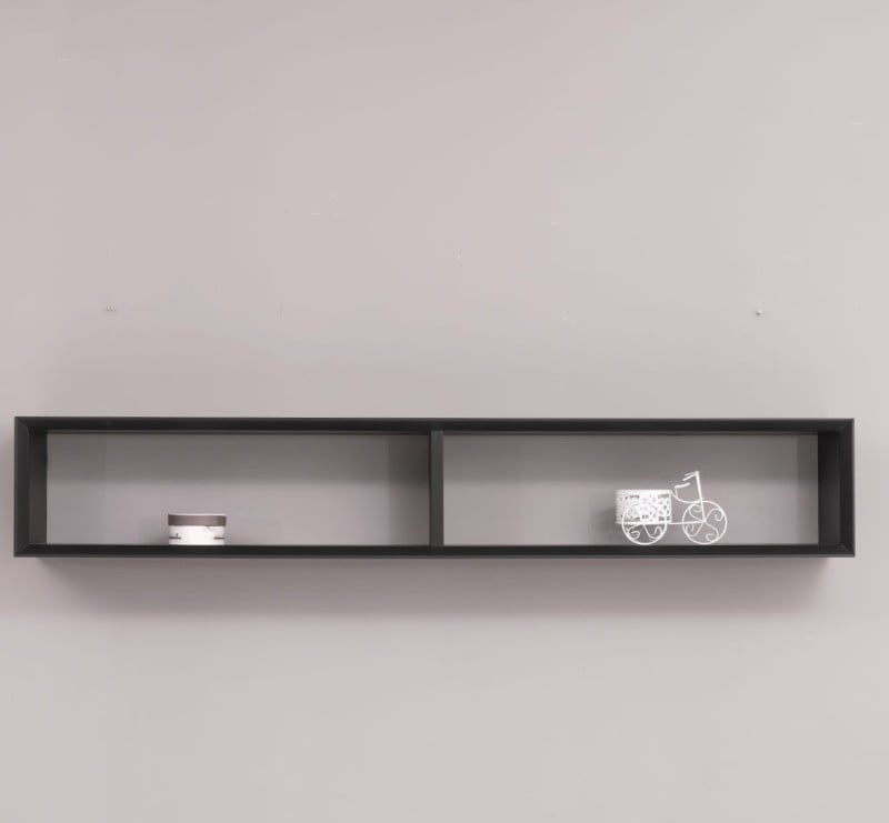 Etajera 'Slatted' cu finisaj Black