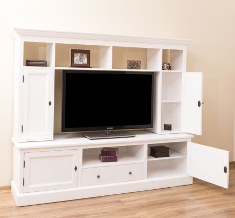 Comoda TV 2 sertare, 2 usi BAS +2 usi SUP de la Studio Szel PS107BAS+SUP - Culoare_P004 - VOPSIT