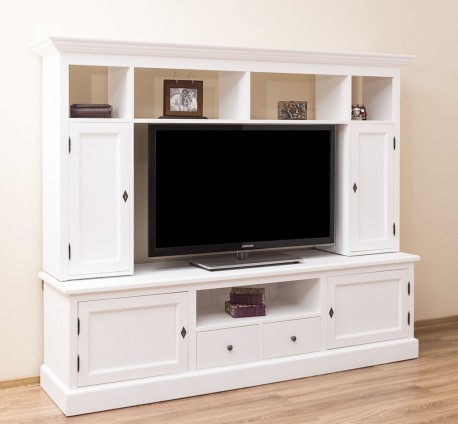 Comoda TV 2 sertare, 2 usi BAS +2 usi SUP de la Studio Szel PS107BAS+SUP - Culoare_P004 - VOPSIT