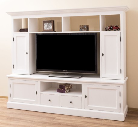 Comoda TV 2 sertare, 2 usi BAS +2 usi SUP de la Studio Szel PS107BAS+SUP - Culoare_P004 - VOPSIT