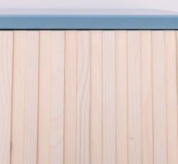 Bufet cu 2 usi Slatted de la Studio Szel PS750 - Culoare Corp_P053 - Culoare Usi_P095 - DUBLU COLOR
