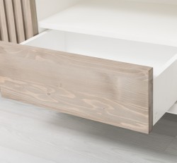 Comoda TV cu 2 usi si 1 sertar Slatted de la Studio Szel PS752 - Culoare Corp_P039 - Culoare Usi_P037 - DUBLU COLOR
