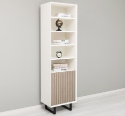 Dulap cu 1 usa Slatted de la Studio Szel PS749 - Culoare Corp_P039 - Culoare Usi_P037 - DUBLU COLOR