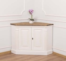 Bufet pentru colt, 2 usi, BAS, Colectia Directoire de la Studio Szel PS59BAS - Culoare Top_P064 - Culoare Corp_P004 - DUBLU COLOR