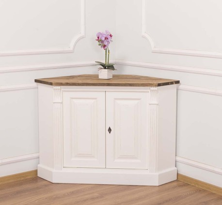 Bufet pentru colt, 2 usi, BAS, Colectia Directoire de la Studio Szel PS59BAS - Culoare Top_P064 - Culoare Corp_P004 - DUBLU COLOR