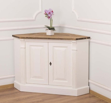 Bufet pentru colt, 2 usi, BAS, Colectia Directoire de la Studio Szel PS59BAS - Culoare Top_P064 - Culoare Corp_P004 - DUBLU COLOR