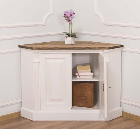 Bufet pentru colt, 2 usi, BAS, Colectia Directoire de la Studio Szel PS59BAS - Culoare Top_P064 - Culoare Corp_P004 - DUBLU COLOR