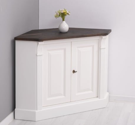 Bufet pentru colt, 2 usi, BAS, Colectia Directoire de la Studio Szel PS9BAS - Culoare Top_P085 - Culoare Corp_P039 - DUBLU COLOR