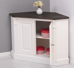 Bufet pentru colt, 2 usi, BAS, Colectia Directoire de la Studio Szel PS9BAS - Culoare Top_P085 - Culoare Corp_P039 - DUBLU COLOR