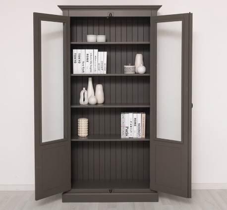 Vitrina cu 2 usi, cu tija de la Studio Szel PS407 - Culoare_P022 - VOPSIT