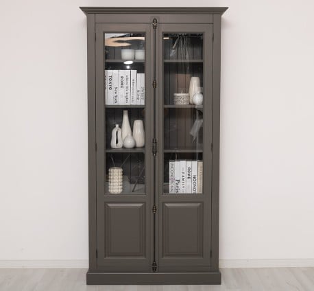 Vitrina cu 2 usi, cu tija de la Studio Szel PS407 - Culoare_P022 - VOPSIT