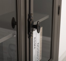 Vitrina cu 2 usi, cu tija de la Studio Szel PS407 - Culoare_P022 - VOPSIT