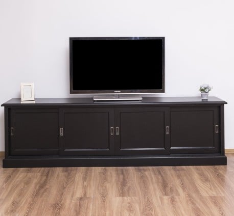 Comoda TV cu 4 usi glisante, BAS de la Studio Szel PS609BAS - Culoare_P003 - VOPSIT