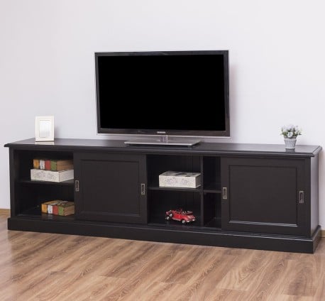 Comoda TV cu 4 usi glisante, BAS de la Studio Szel PS609BAS - Culoare_P003 - VOPSIT
