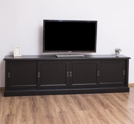 Comoda TV cu 4 usi glisante, BAS de la Studio Szel PS609BAS - Culoare_P003 - VOPSIT