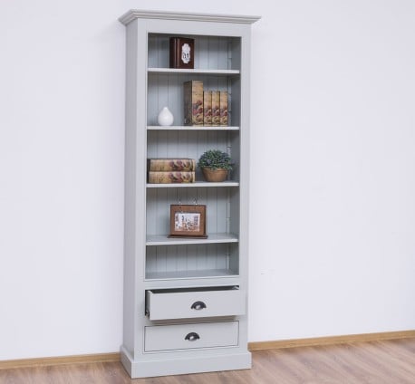 Biblioteca cu 2 sertare, etajera deschisa de la Studio Szel PS455 - Culoare_P077 - VOPSIT