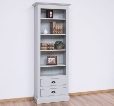 Biblioteca cu 2 sertare, etajera deschisa de la Studio Szel PS455 - Culoare_P077 - VOPSIT
