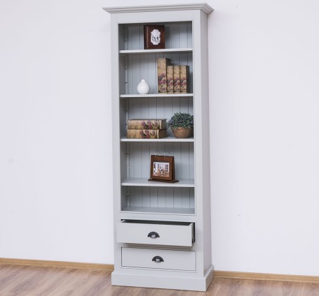 Biblioteca cu 2 sertare, etajera deschisa de la Studio Szel PS455 - Culoare_P077 - VOPSIT