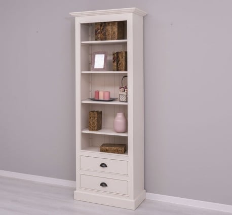 Biblioteca cu 2 sertare, etajera deschisa de la Studio Szel PS455 - Culoare_P015 - VOPSIT