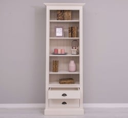 Biblioteca cu 2 sertare, etajera deschisa de la Studio Szel PS455 - Culoare_P015 - VOPSIT