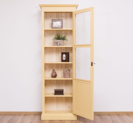 Vitrina cu 1 usa de la Studio Szel PS163 - Culoare Ext_P050 / Culoare Int._Nefinisat - VOPSIT
