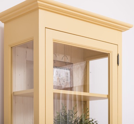 Vitrina cu 1 usa de la Studio Szel PS163 - Culoare Ext_P050 / Culoare Int._Nefinisat - VOPSIT