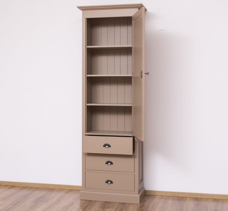Dulap cu 1 usa mare, 3 sertare de la Studio Szel PS479 - Culoare_P088 - VOPSIT