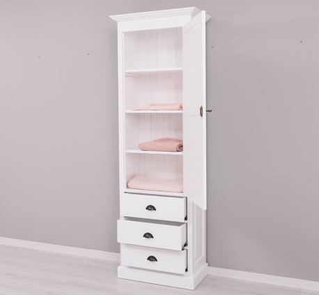 Dulap cu 1 usa mare, 3 sertare de la Studio Szel PS479 - Culoare_P004 - VOPSIT