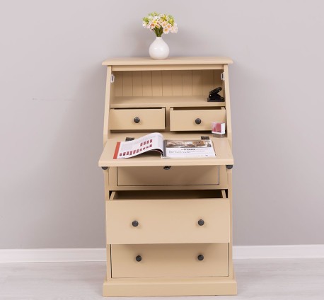 Mobilier mic cu blat masa incorporat de la Studio Szel PS120 - Culoare_P032A - VOPSIT ANTICHIZAT