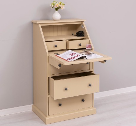 Mobilier mic cu blat masa incorporat de la Studio Szel PS120 - Culoare_P032A - VOPSIT ANTICHIZAT