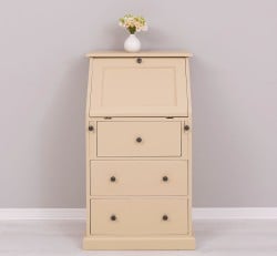 Mobilier mic cu blat masa incorporat de la Studio Szel PS120 - Culoare_P032A - VOPSIT ANTICHIZAT
