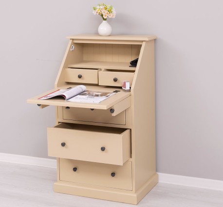 Mobilier mic cu blat masa incorporat de la Studio Szel PS120 - Culoare_P032A - VOPSIT ANTICHIZAT