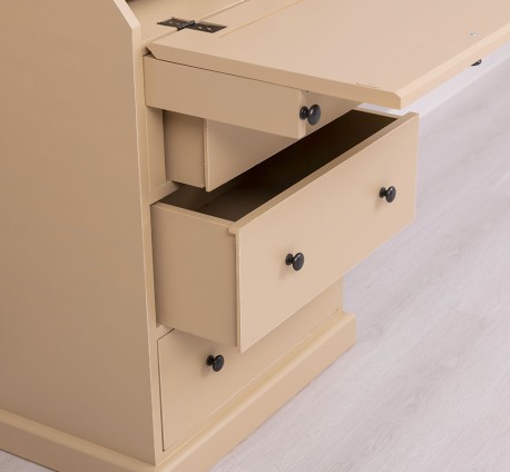 Mobilier mic cu blat masa incorporat de la Studio Szel PS120 - Culoare_P032A - VOPSIT ANTICHIZAT