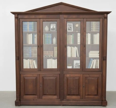 Biblioteca cu 4 usi - Culoare_P081 - LACUIT & VOPSIT
